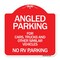 Signmission Angled Parking for Cars Trucks and Similar Vehicles No RV Parking, A-DES-RW-1818-24343 A-DES-RW-1818-24343 - alternate 1